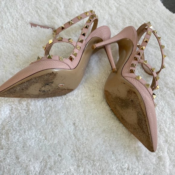 VALENTINO GARAVANI ROCKSTUD ANKLE STRAP PUMP 100 MM - Picture 2 of 3